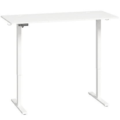 72-118cm Adjustable Electric Standing Desk with LED Display - White