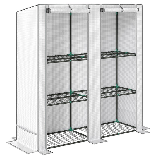 Three-Tier Mini Greenhouse - White