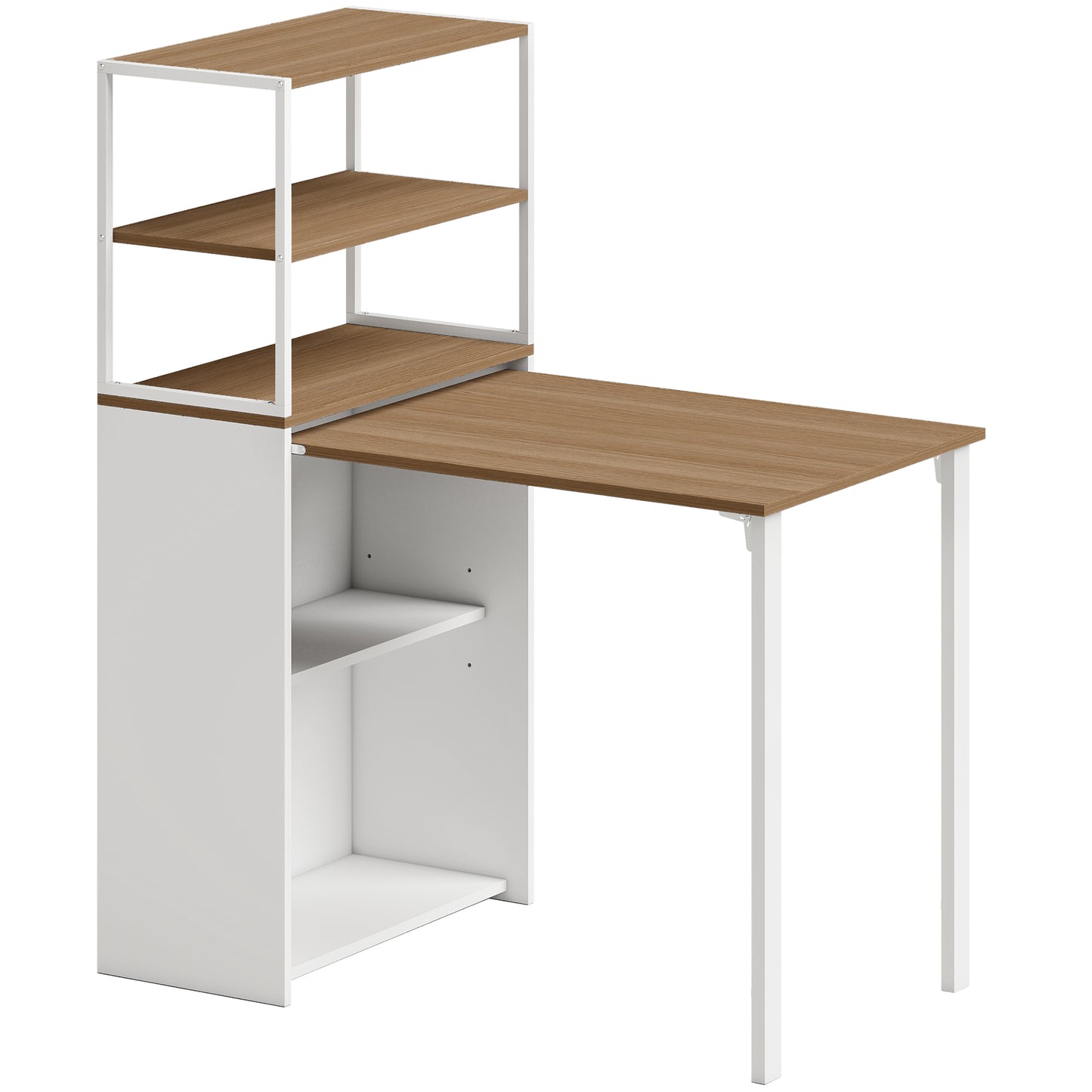 Folding Shelf and Work Table - Natural