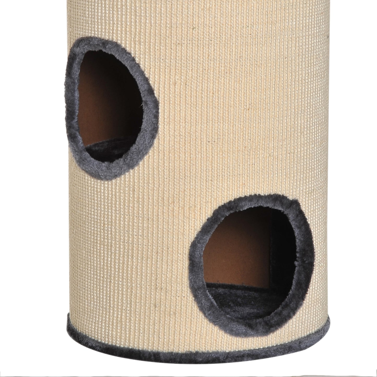 70cm Height Cat Post Tree Scratching Barrel Sisal Activity Center Condo Kitten Bed Scratcher Climbing Climber Play House for