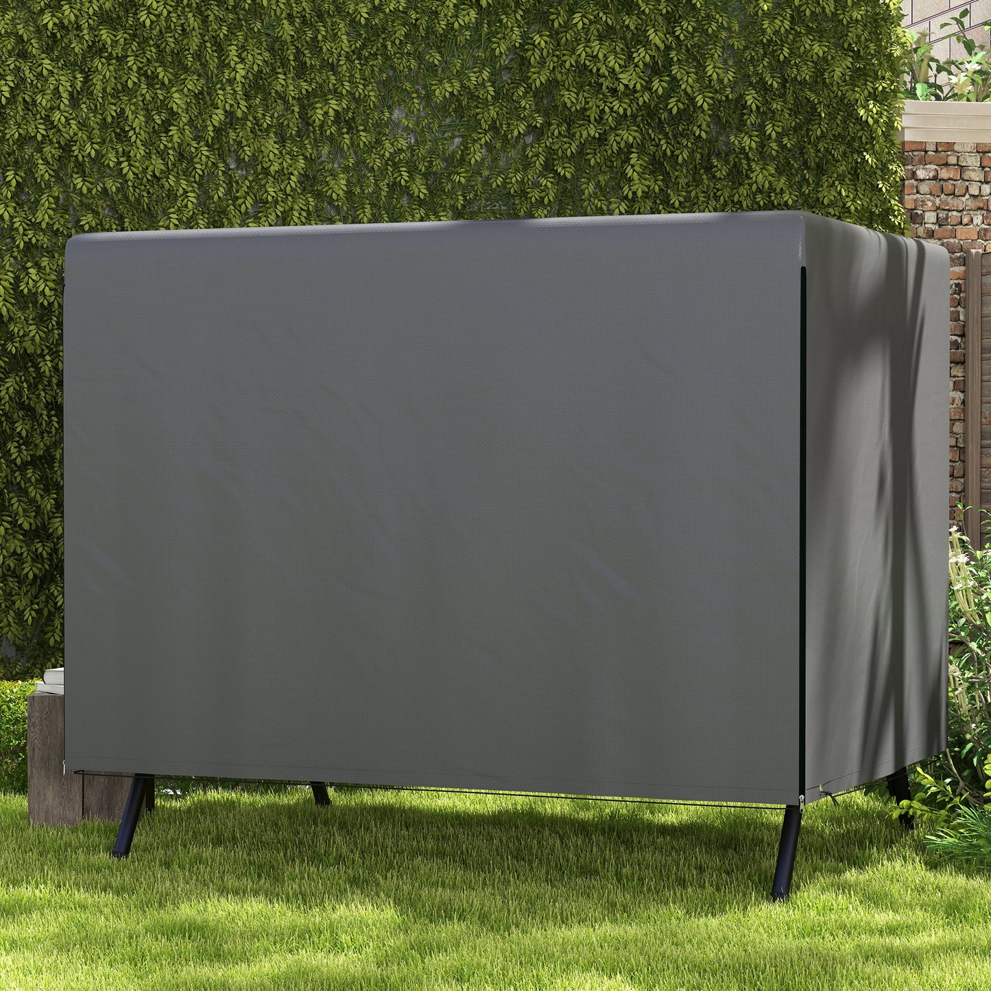 Patio 3 Seater Swing Chair Bench Cover Outdoor Garden Furniture Rain Protection Cover Protector Waterproof Anti-UV