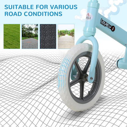 12" Kids Balance Bike No Pedal Bicycle EVA Tyre Adjustable Seat Toddler Training Bike W/ Shock Absorber 2