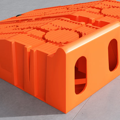 2 PCs Car Ramps Heavy Duty 2.5 Ton Motorhome Levelling Ramps, Plastic Garage Workshop Car Lift