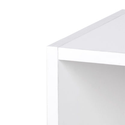 Wall Mounted Coat Hanger Hooks Rack Stand Hallway Coat Rack Rail & Storage Shelf Hanging Coat Organizer (White)