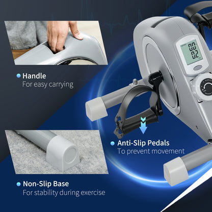 Pedal Exerciser with Eight Level Magnetic Resistance, with Eight-Level Magnetic Resistance, Grey