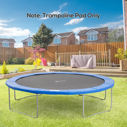 12ft Trampoline Pad, Φ366cm Trampoline Accessories Surround Pad Thick Foam Pads Padding Replacement Spare, No Holes for Pole