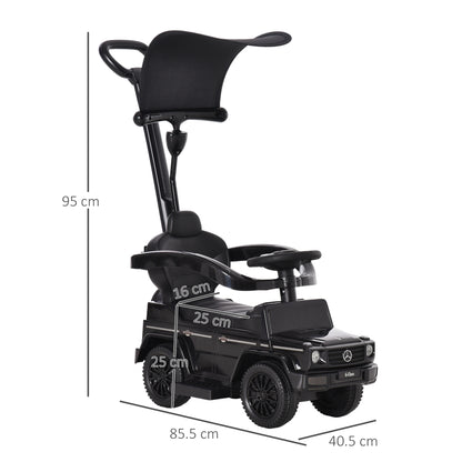 3 in 1 Kids Children Ride on Push Car Toddler Sliding Car G350 Licensed Walker Foot to Floor Slider Push-Along with Horn Stee