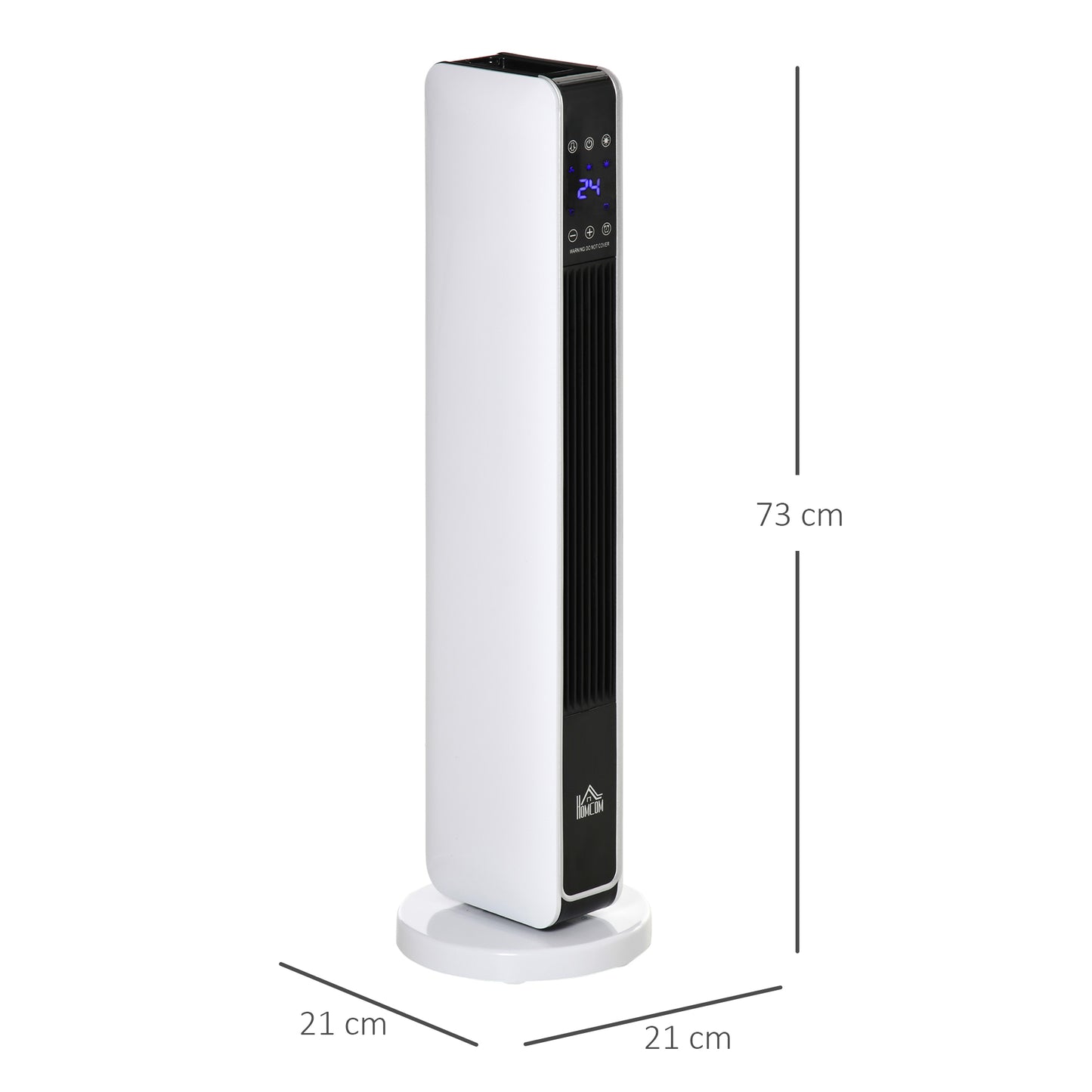 1100W/2200W Space Heater with 65° Oscillation, Electric Heater with 2 Heat and Fan, 8-Hour Timer
