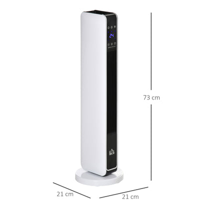 1100W/2200W Space Heater with 65° Oscillation, Electric Heater with 2 Heat and Fan, 8-Hour Timer