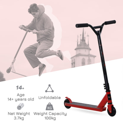 Street Stunt Scooter Intermediate and Beginner Freestyle Tricks Scooters For 14+ Teens Adult w/ Rear φ10cm Wheel & Brake