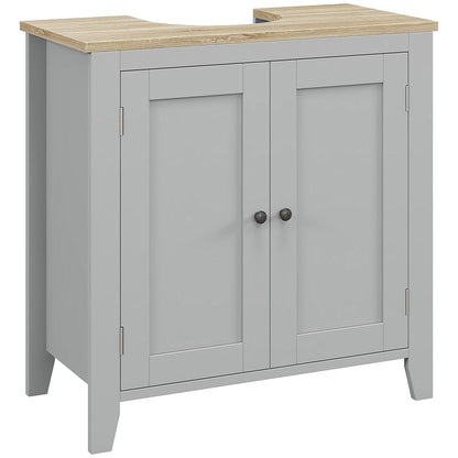 Under Sink Cabinet, Bathroom Sink Cabinet with 2 Doors, Pedestal Under Sink Design