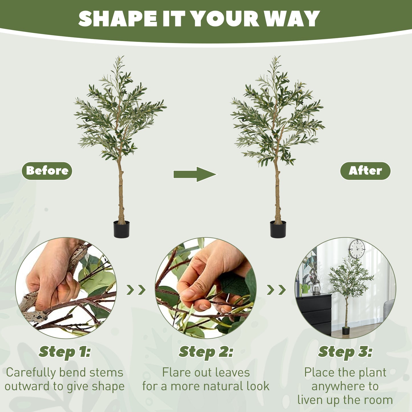 Silk Leaf Artificial Olive Trees