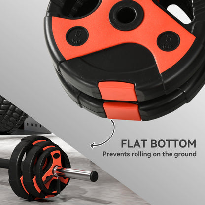 20kg Adjustable Barbell Weights Set for Home Gym, Strength Training