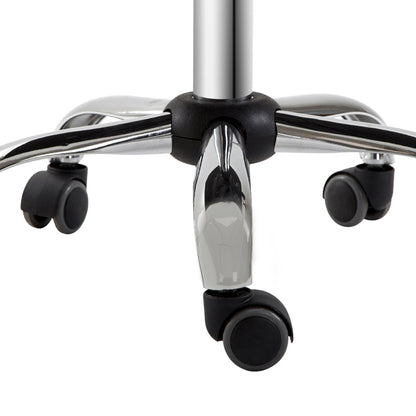 Adjustable Rolling Swivel Beauty Salon Chair, Stool for Spa, Technician - White