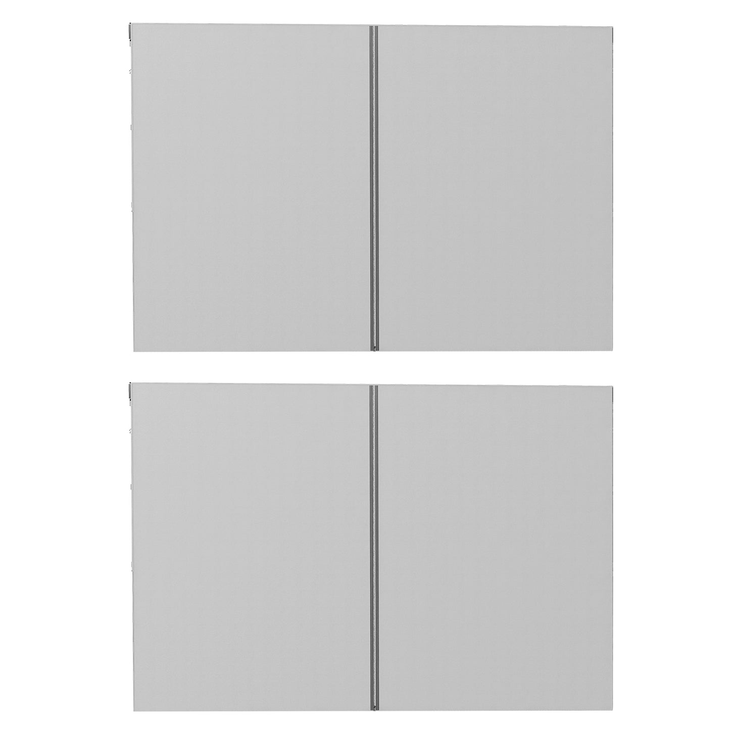 Set of Two 3 x 3(m) Replacement Zipped Gazebo Walls - Grey