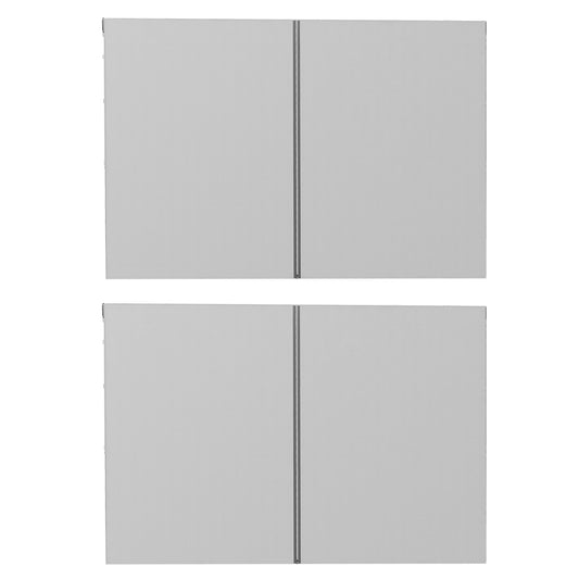 Set of Two 3 x 3(m) Replacement Zipped Gazebo Walls - Grey