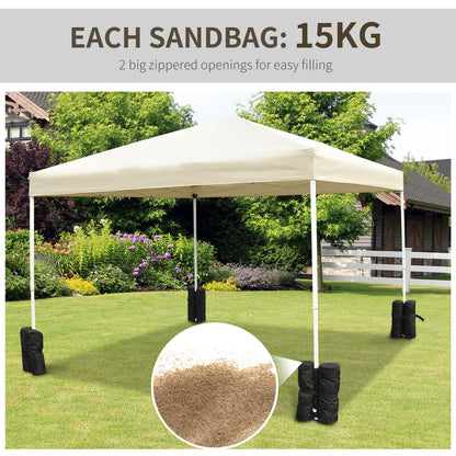 15 kg Heavy Duty Gazebo Weight Sand Bags, 4 pcs Leg Weights Marquee Tent Canopy Base for Trampoline Pop Up Gazebo Tent