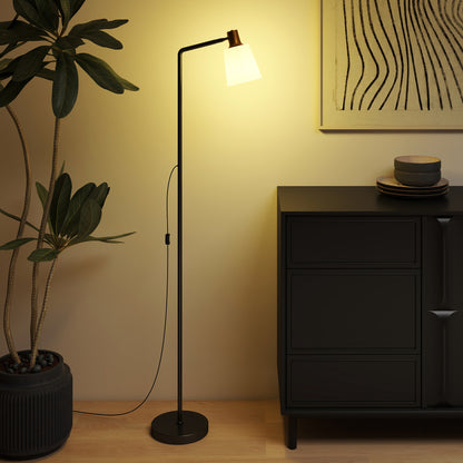 Floor Lamp with 350° Rotatable Head, Modern Standing Lamp with 3000K/4000K/6500K Colour Temperatures for Living Room Office