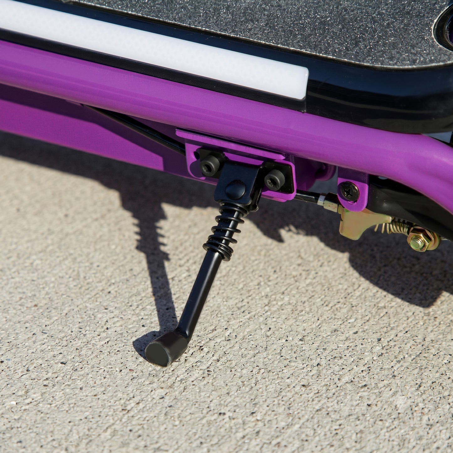 Electric Scooter for Kids Aged 6-14 Years, with Colourful Lights, Purple
