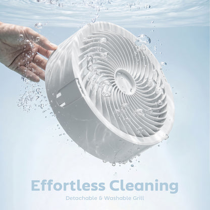 20 dB Silent Standing Fan for Bedroom, 44" Pedestal Fan with 90° Oscillating, 8 Speeds and LED Light, White