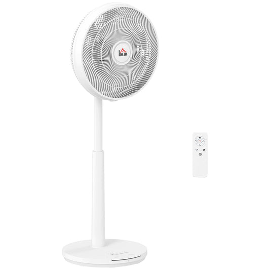 Pedestal Fan with Oscillating, Tilt, Adjustable Height, White
