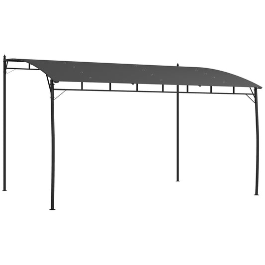 3 x 4m Metal Frame Pergola - Grey