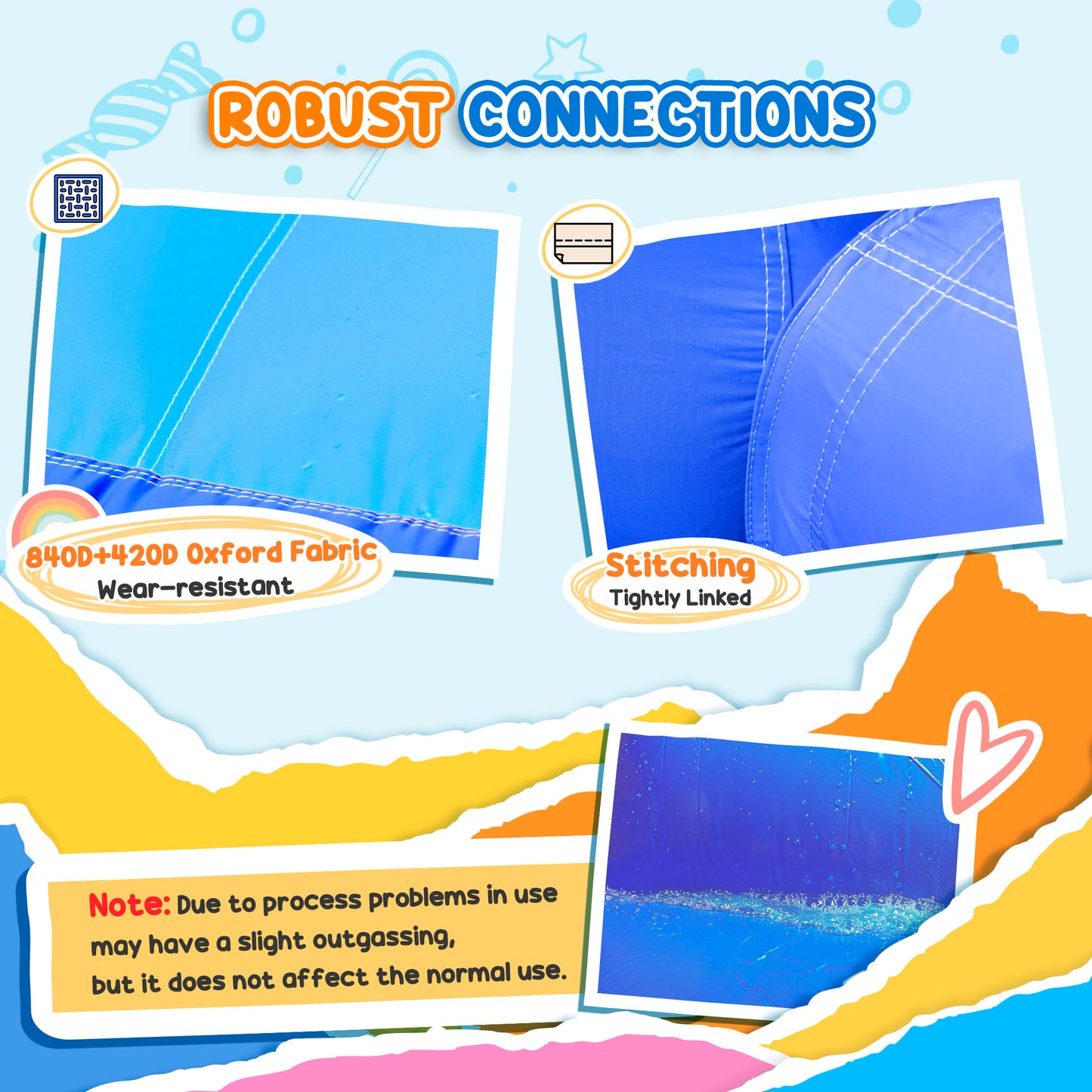 4 in 1 Kids Bouncy Castle Extra Large Double Slides & Trampoline Design Inflatable House Pool Climbing Wall with Blower Carry