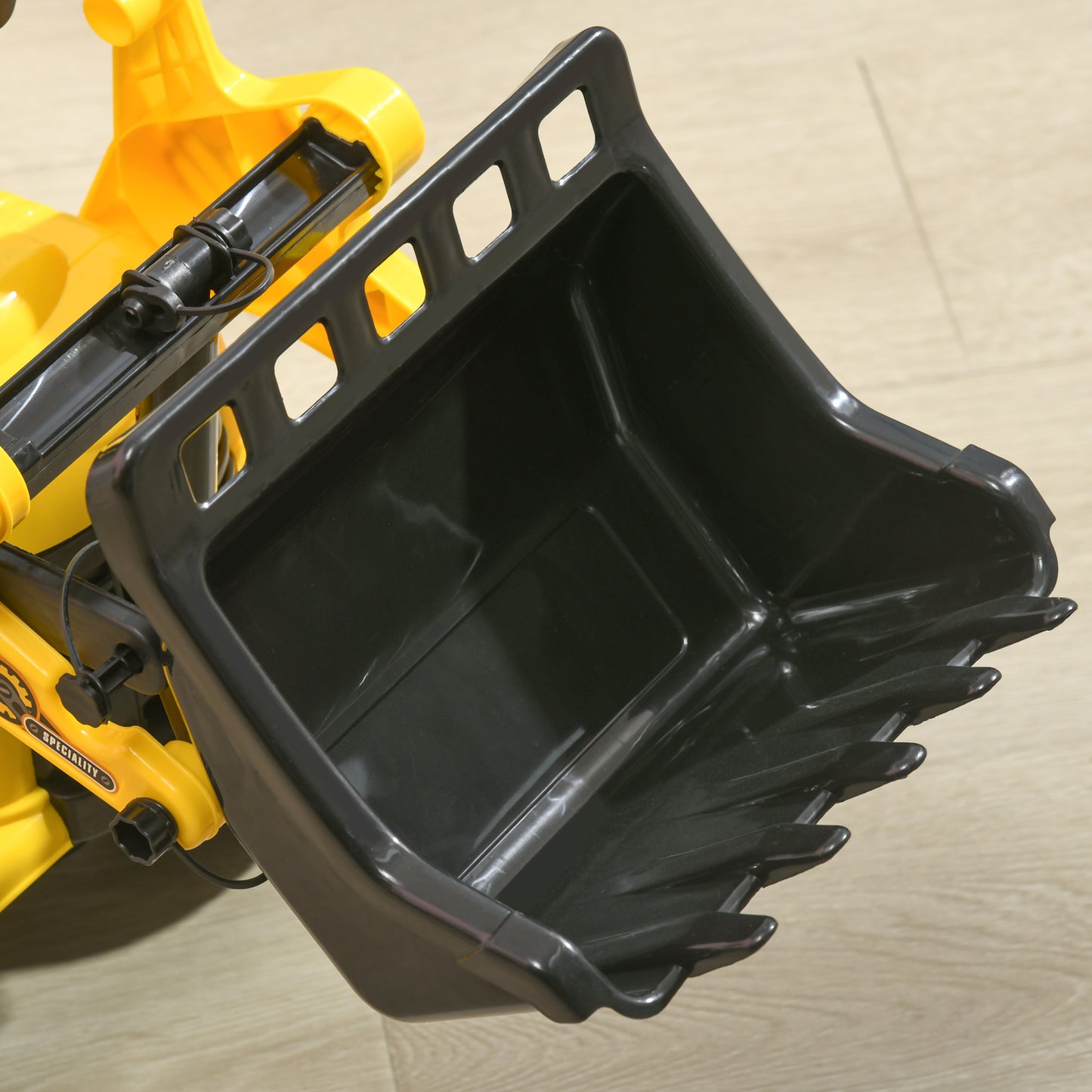 Ride On Tractor, 3 in 1 Ride On Excavator Toy, Toddler Digger Bulldozer with Storage, Pretend Play Construction Truck