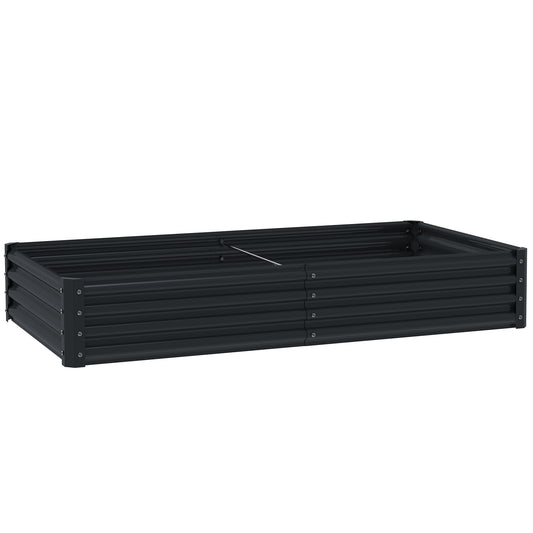 180 x 90cm Galvanised Steel Open Planter - 84H-211V00CG