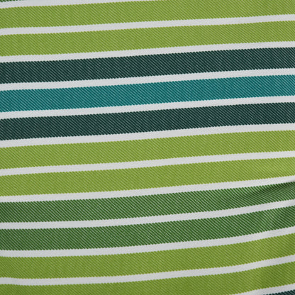Polyester Set Of 2 Swing Chair Cushion Green Stripes