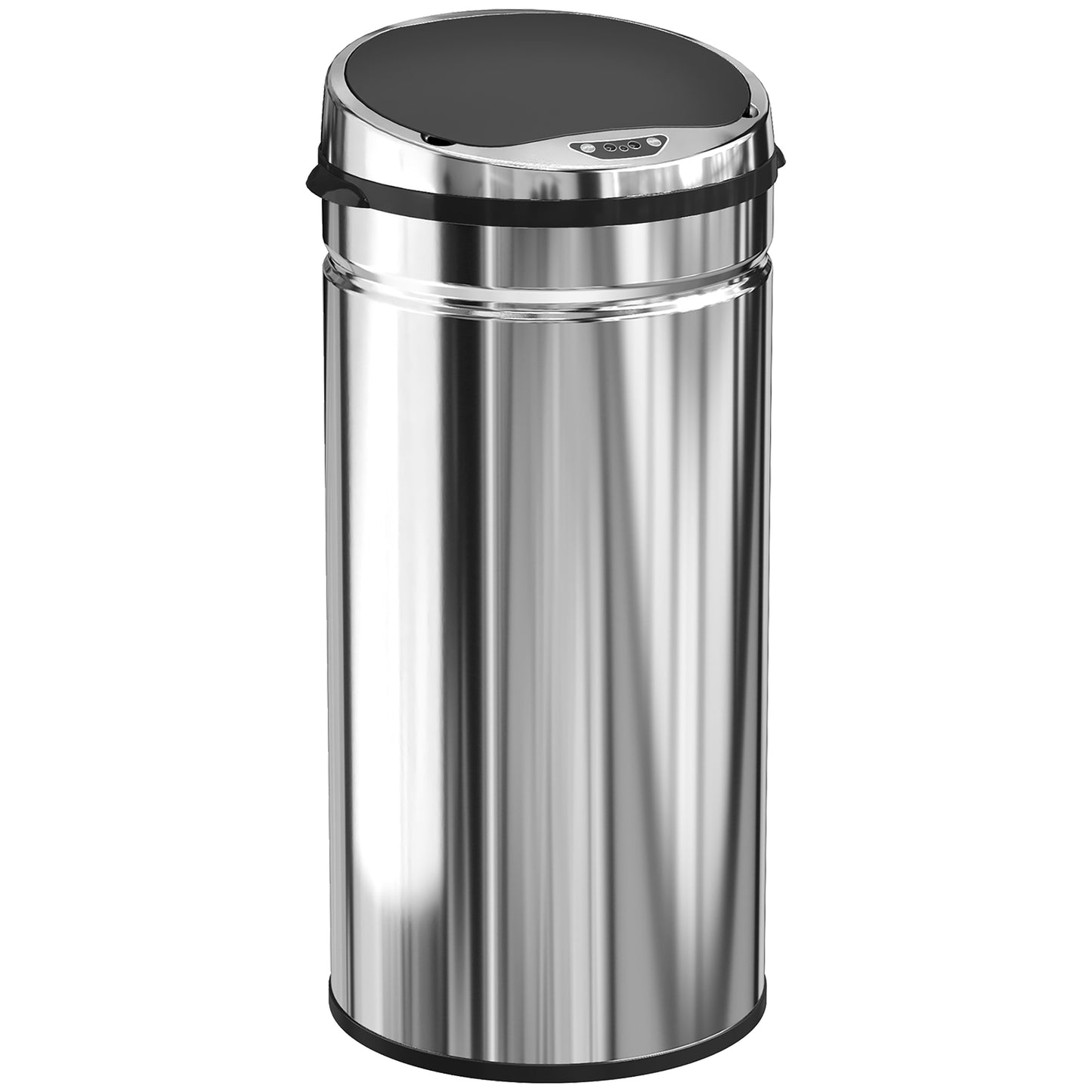 42L Automatic Motion Sensor Rubbish Bin with Fingerprint Resistant, Stainless Steel, Silver Tone