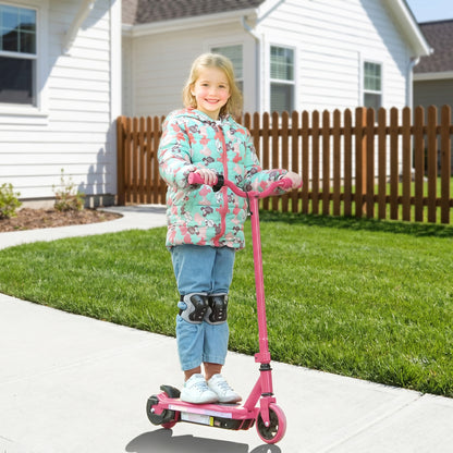 Electric Scooter for Kids 6-14 Years, with Colourful Lights, Pink