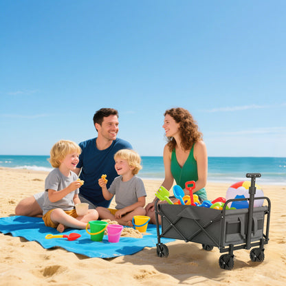 93L Festival Trolley on Wheels, Garden Folding Trolley Cart