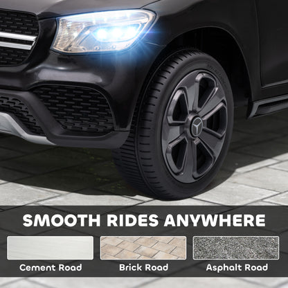 Mercedes-Benz GLC Licensed Kids Ride on Car with Remote Control, Soft Start, MP3, LED Headlights, Black