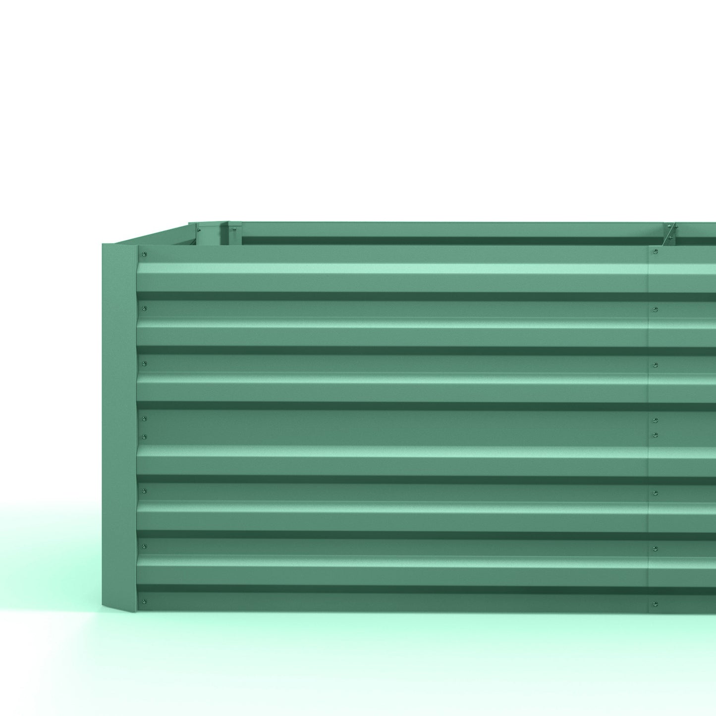 Raised Beds for Garden, Galvanised Steel Outdoor Planters with Multi-reinforced Rods, 180 x 90 x 59 cm, Light Green