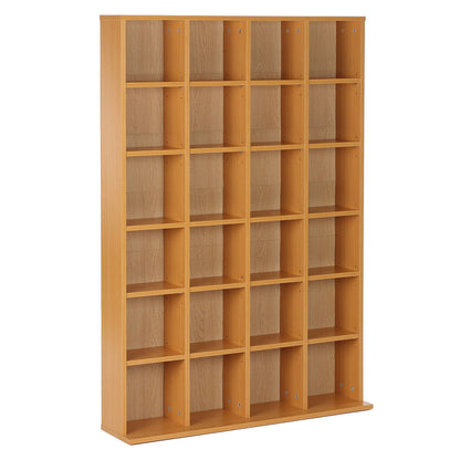 Adjustable Media Storage Unit – Beech Finish