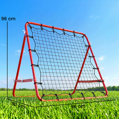 Rebounder Net, Practise Kickback Goal, for Teens, Adults Training - Red