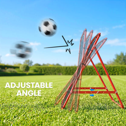 Rebounder Net, Practise Kickback Goal, for Teens, Adults Training - Red