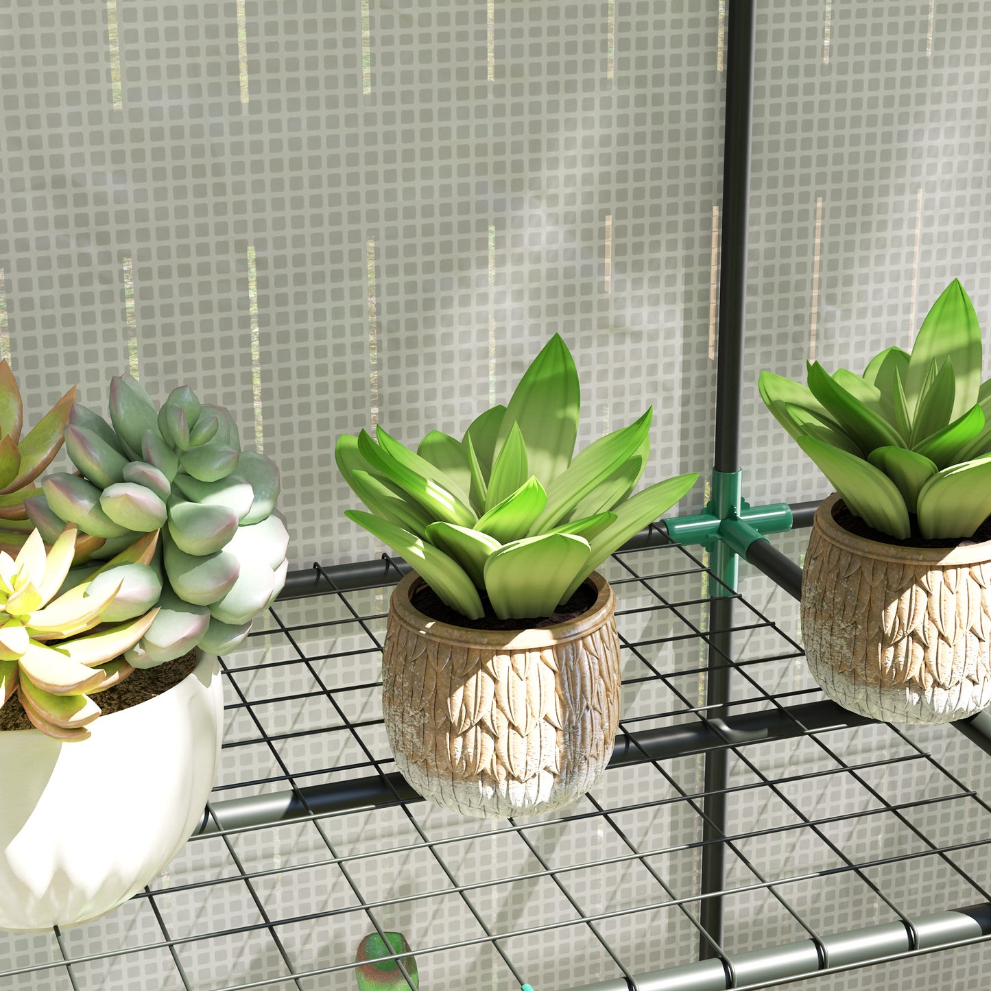 Three-Tier Mini Greenhouse - White