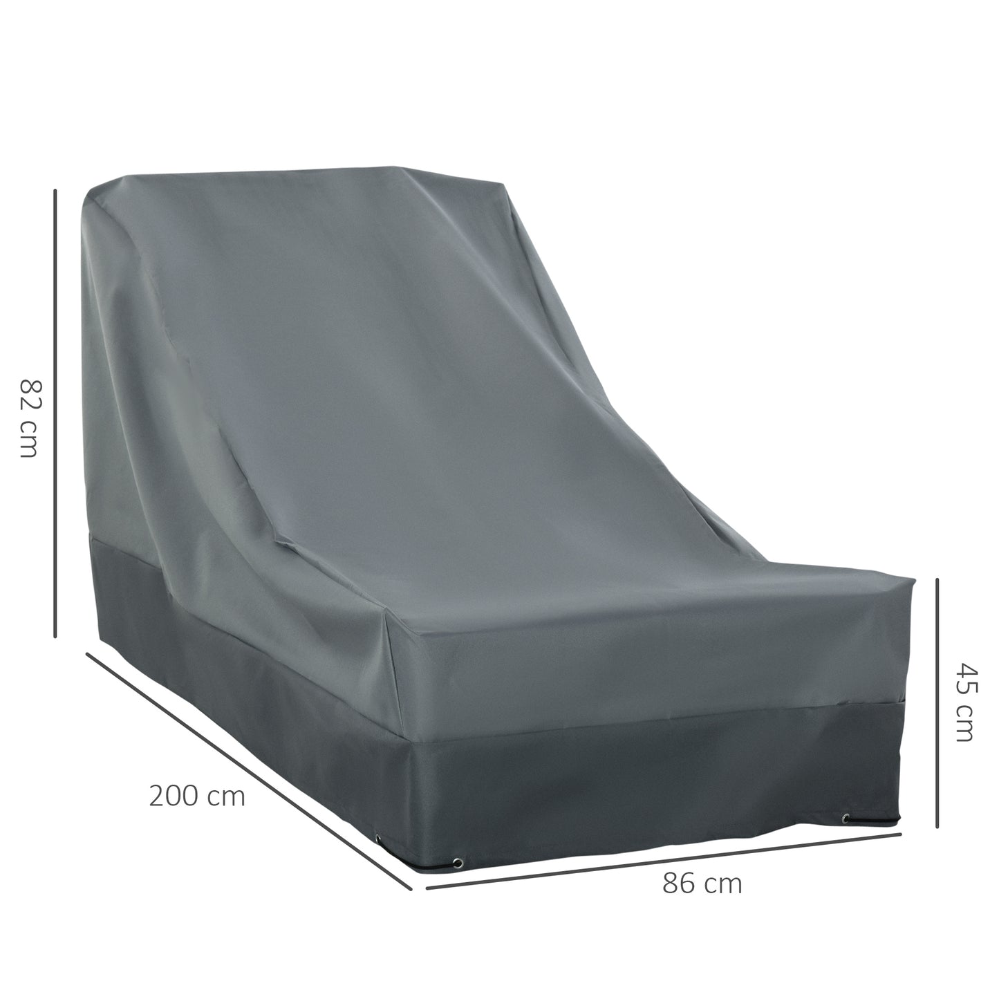 Rectangular Patio Furniture Cover for Chairs Water UV Resistant Protection 600D Oxford Fabric Rattan Lounge Clean Cover
