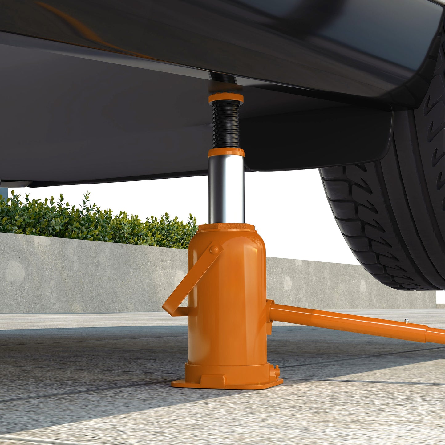 12 Tonne Hydraulic Bottle Jack with 19-37 cm Lifting Range, Heavy Duty Portable Compact Car Jack Lift