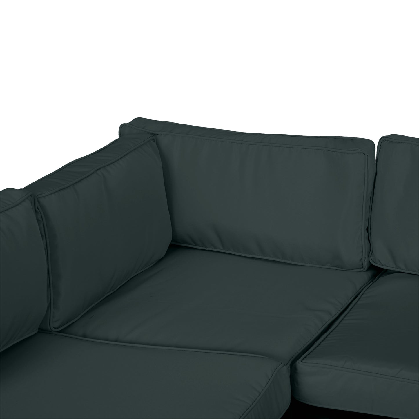 Garden Rattan Sofa Cushion Polyester Cover Replacement Outdoor- No Cushion Included, Grayish Green