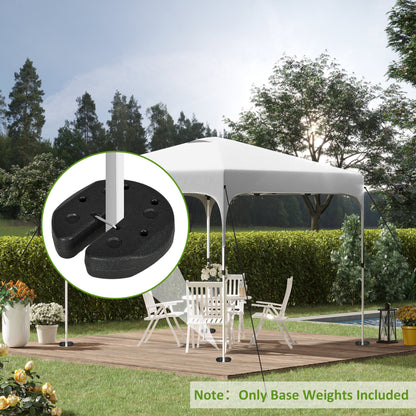 Total 12KG Gazebo Weights Set of 4, Weights for Gazebo Legs with Reinforce Pins and Carry Belt, for Canopies Tents