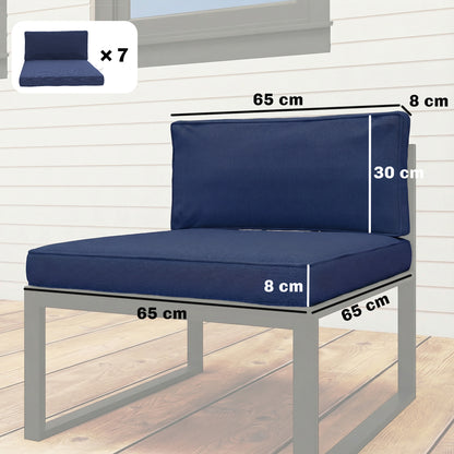 14-piece Dining Set Cushions - Dark Blue