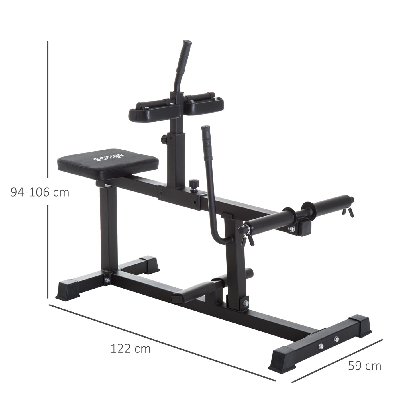 Seated Leg Extension Machine, Adjustable Leg Raise Machine and Curl Machine with Plate Loaded for Hip