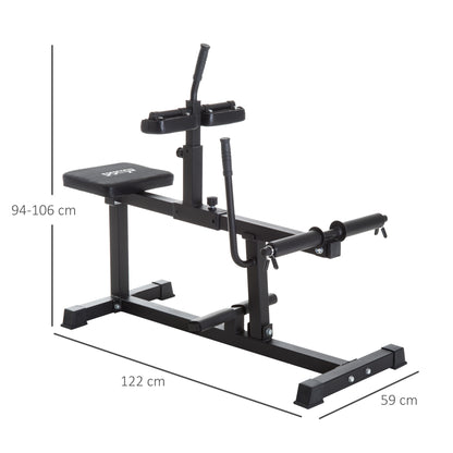 Seated Leg Extension Machine, Adjustable Leg Raise Machine and Curl Machine with Plate Loaded for Hip