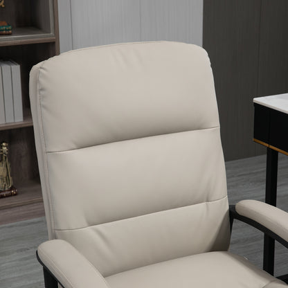 Office Chair, PU Leather Computer Desk Chair Office Chair with Adjustable Height and Swivel Rolling Wheels for Work Study