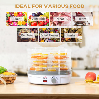 5 Tier Food Dehydrator, 245W Food Dryer Machine with Adjustable Temperature Control for Drying Fruit, Meat, Vegetable