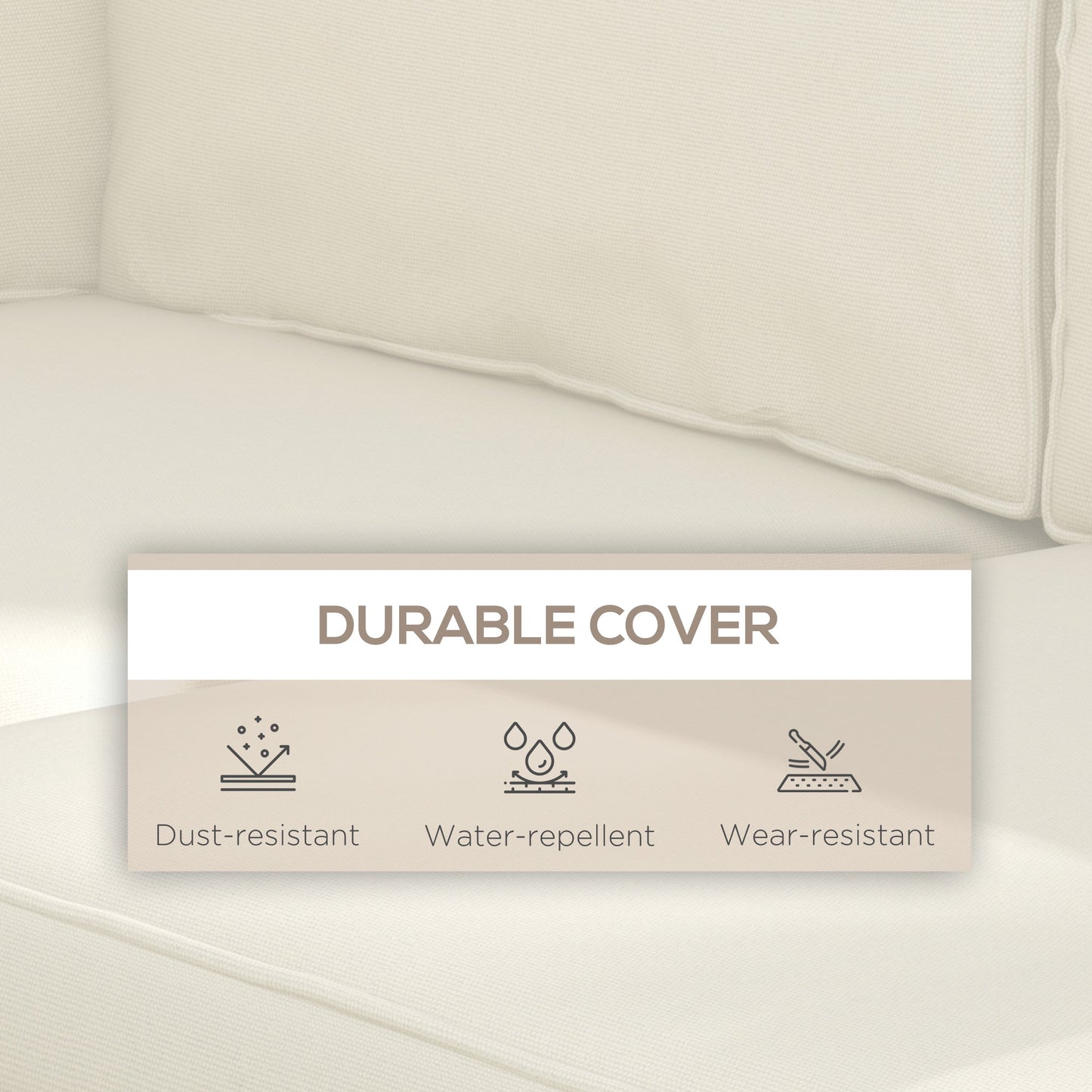 14-piece Dining Set Cushions - Cream