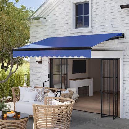 3 x 2.5m Electric Awning with LED Light and Remote Controller, Aluminium Frame DIY Retractable Awning